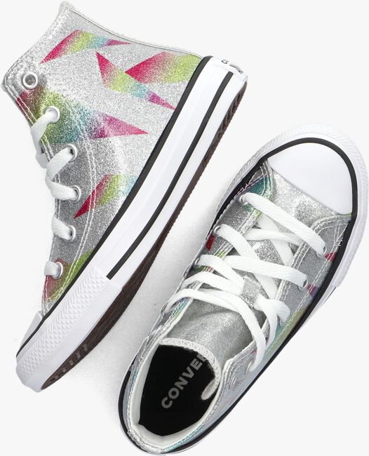 Silberne CONVERSE Sneaker high CHUCK TAYLOR ALL STAR PRISM GLITTER - large