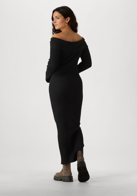 Schwarze ENVII Maxikleid ENTOPO O-S LS DRESS 5253 - large