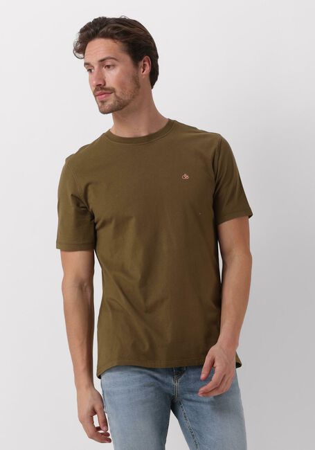 Grüne SCOTCH & SODA T-shirt GARMENT DYE LOGO CREW T-SHIRT - large