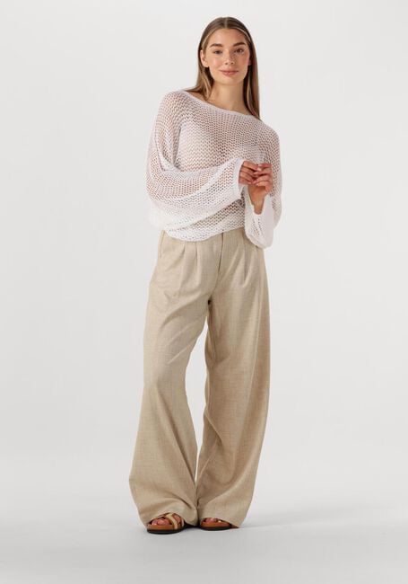 Weiße RESORT FINEST Pullover CROCHET SWEATER - large