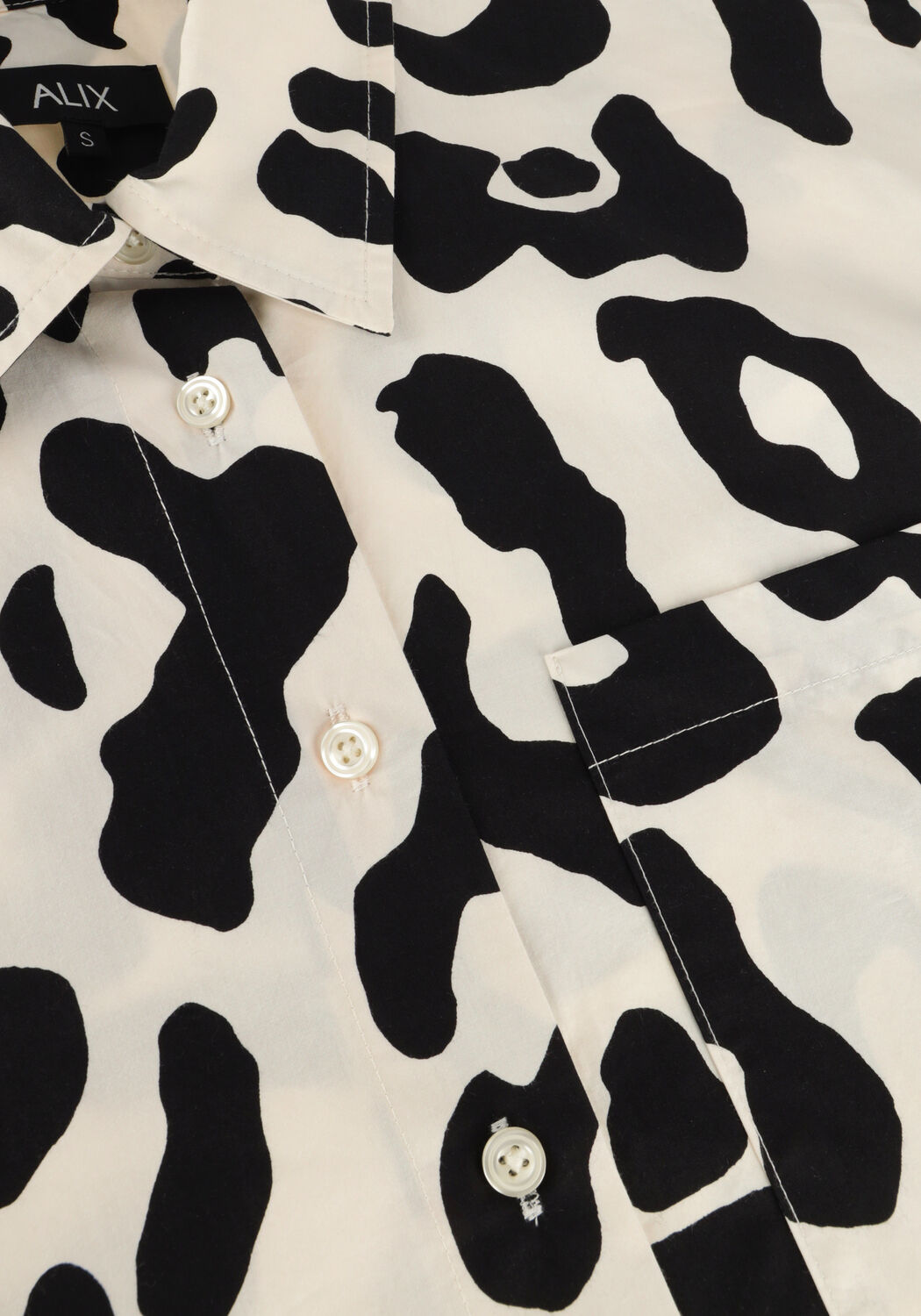 Schwarze ALIX THE LABEL Blusen LADIES WOVEN BIG ANIMAL BLOUSE - large