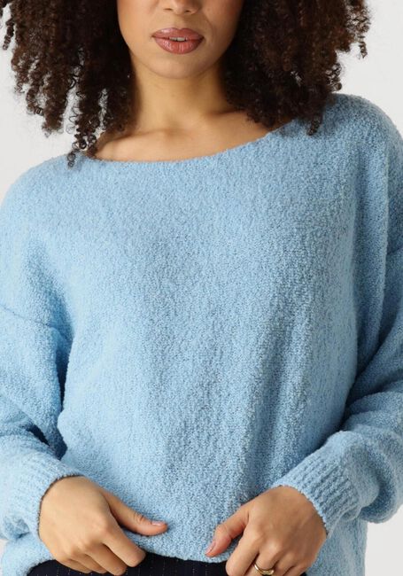 Blaue NUKUS Pullover MATILDE PULLOVER BOUCLE - large