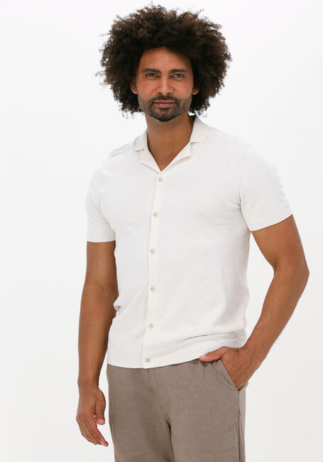 Nicht-gerade weiss SELECTED HOMME Casual-Oberhemd SLHBERG SS KNIT CUBAN CARDIGAN - large