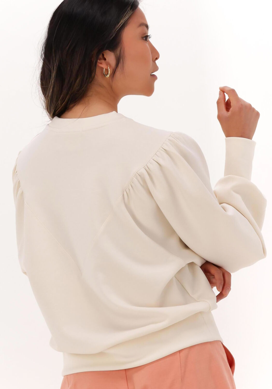 Sweatshirt with puff sleeves deals