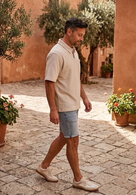Blaue PURE PATH Kurze Hosen THE STEVE SKINNY FIT SHORT - large