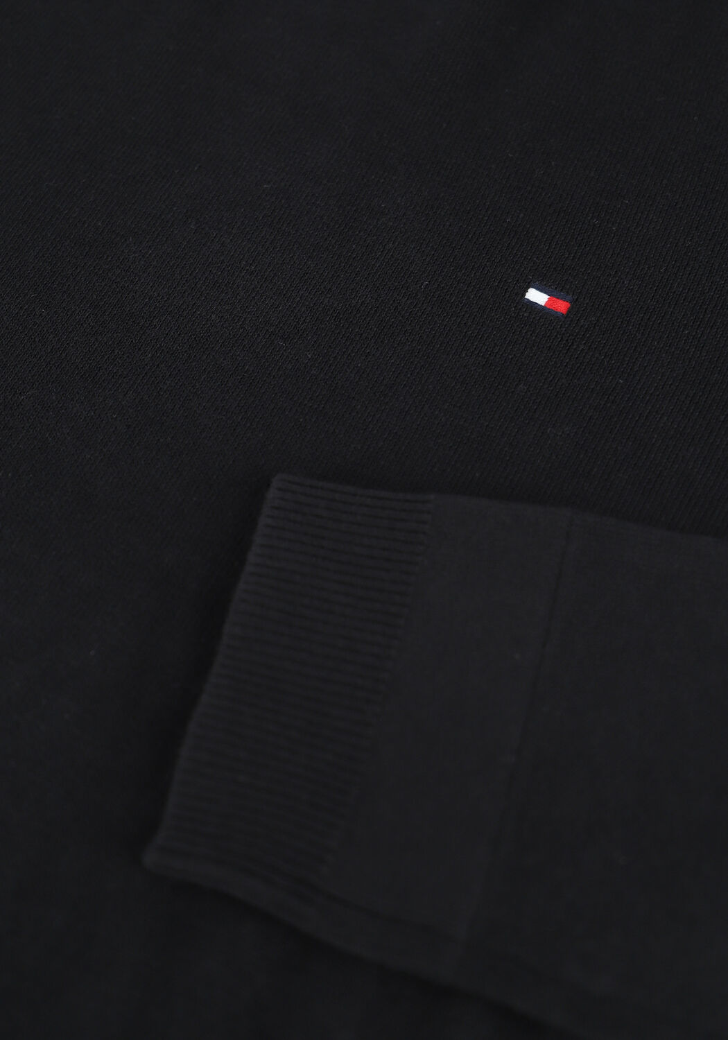 Schwarze TOMMY HILFIGER Pullover CORE COTTON-SILK CNECK - large