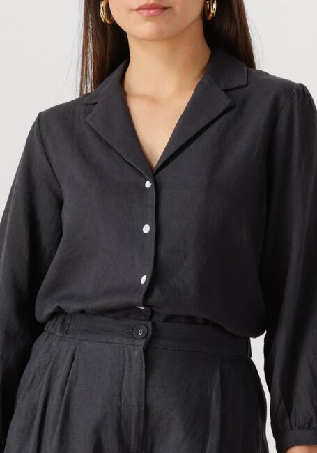 Schwarze MSCH COPENHAGEN Blusen MSCHPENNIE GINIA 3 4 SHIRT - large