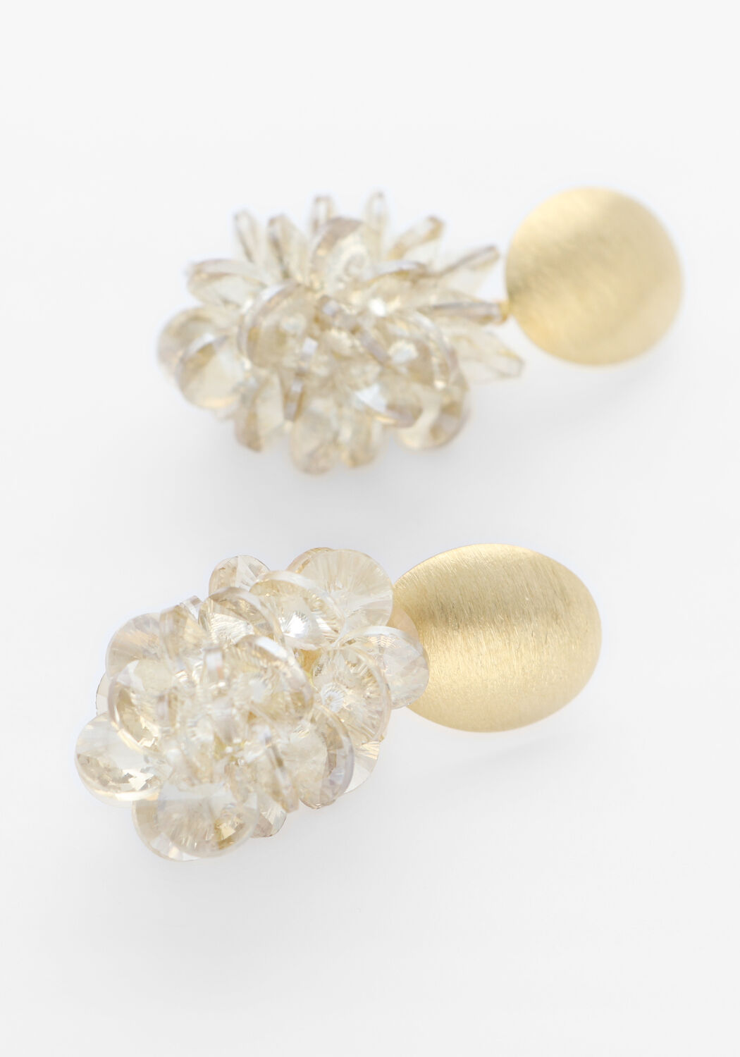 Mehrfarbige/Bunte LOTT. GIOIELLI Ohrringe THICK OVAL CRYSTAL SEQUINS - large