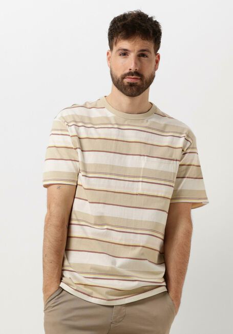 Beige ANERKJENDT T-shirt AKKIKKI S/S STRIPE TEE - large