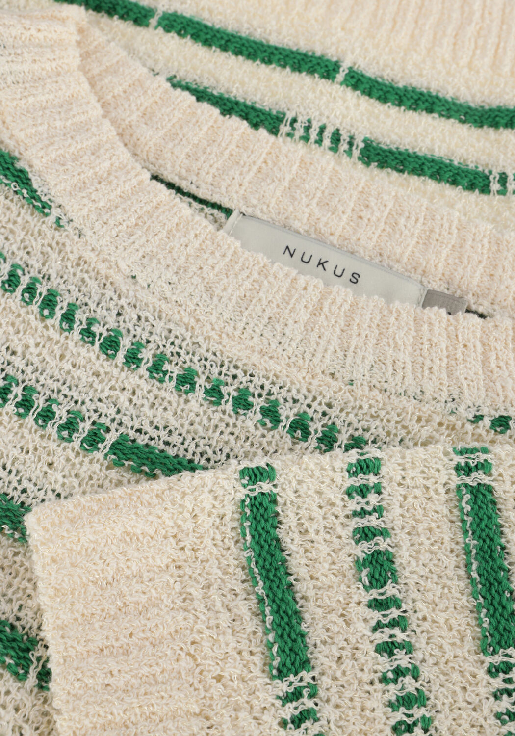 Gr&uuml;ne NUKUS Pullover VINNA PULLOVER SS STRIPE - large