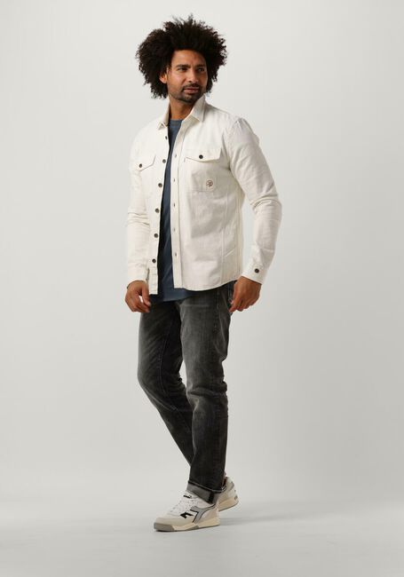 Nicht-gerade weiss CAST IRON Overshirt LONG SLEEVE SHIRT SLUB TWILL OVERSHIRT REGULAR FIT - large