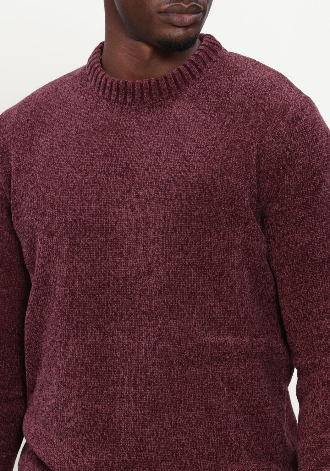 Bordeaux ANERKJENDT Pullover AKSUNE CHENILLE KNIT - large
