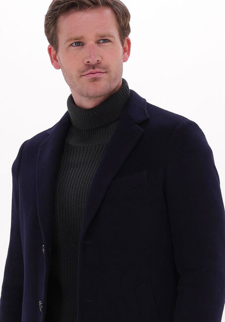 Dunkelblau PROFUOMO Mäntel OUTERW LONG COAT KNIT NAVY - large