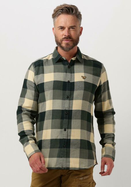 Grüne PME LEGEND Overshirt LONG SLEEVE SHIRT HEAVY CTN TWILL CHECK - large