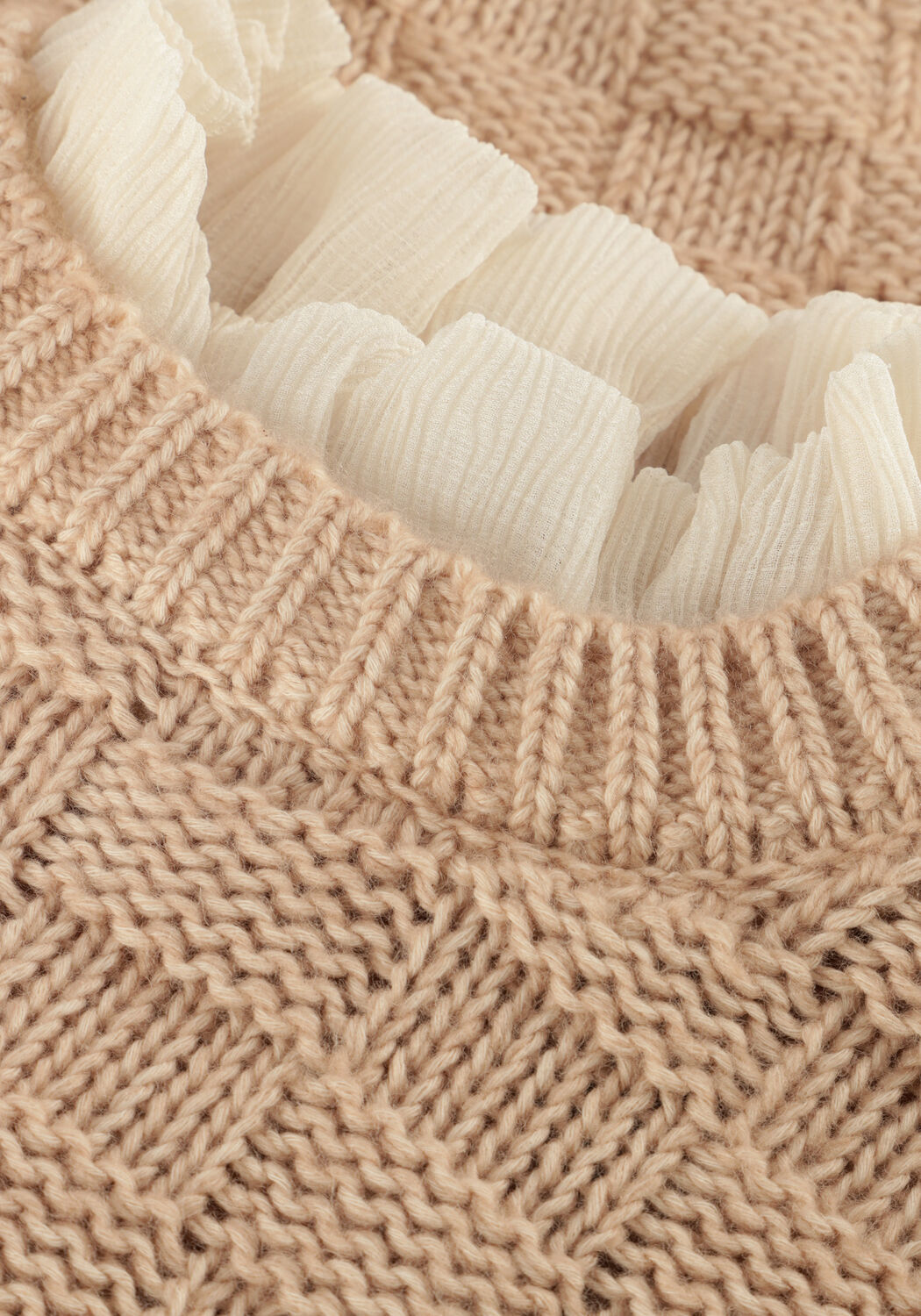 Beige BAJE STUDIO Pullover VELAN - large