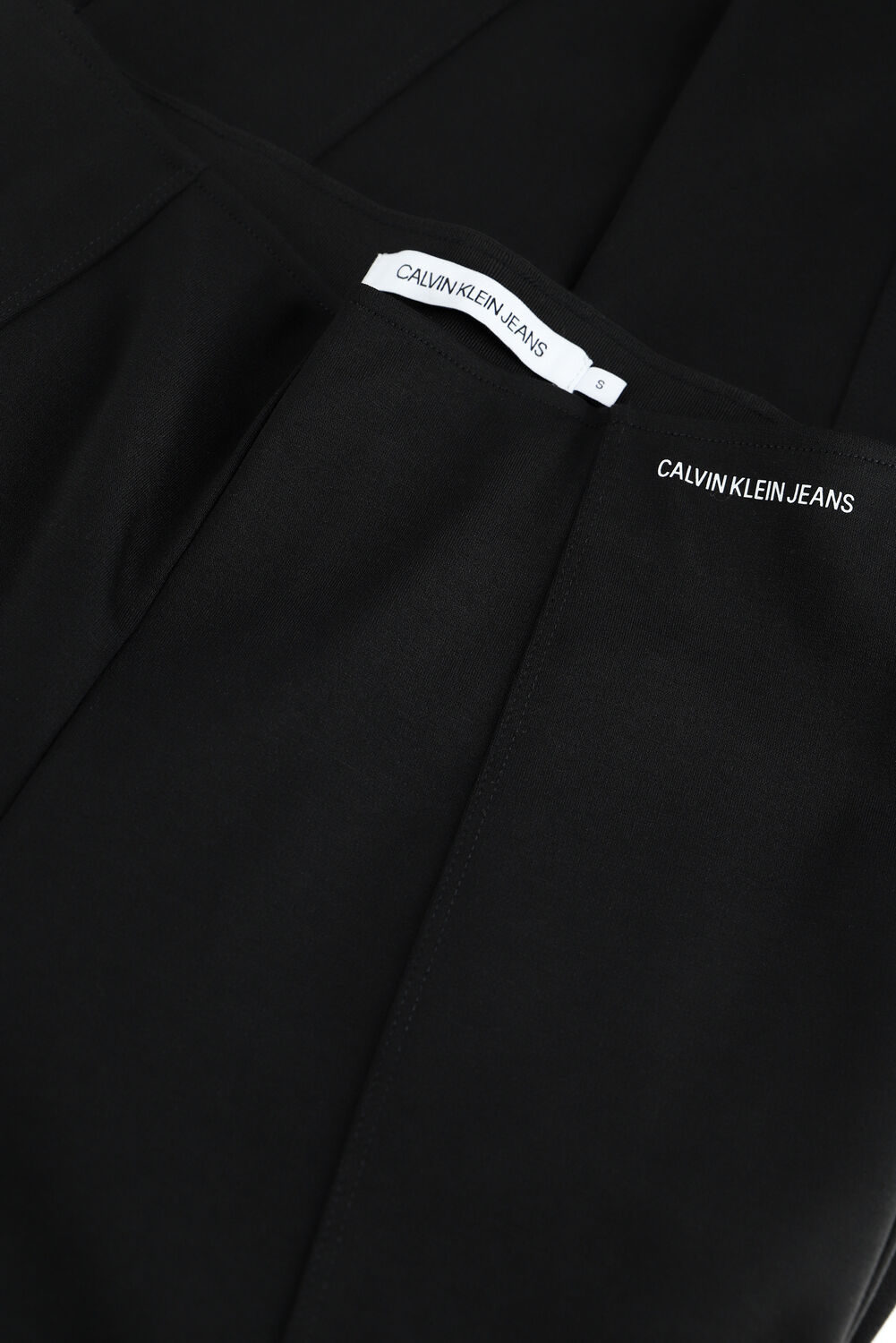 Schwarze CALVIN KLEIN Schlaghose MILANO SPLIT PANTS - large