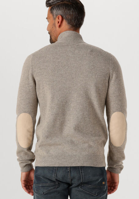 Graue BARBOUR Pullover ESSENTIAL PATCH ZIP THROUGH KNITTED JUMPER - large