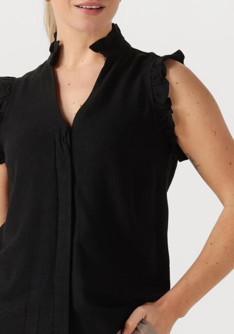 Schwarze SELECTED FEMME Top SLFVIVA SL RUFFLE TOP - large