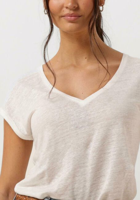 Weiße BY-BAR T-shirt MILA LINEN TOP - large