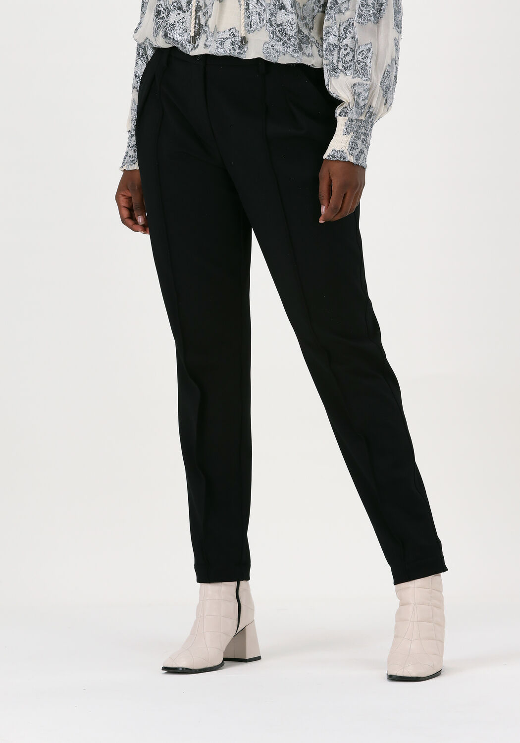 Schwarze SUMMUM Jumpsuit TROUSERS GABARDINE STRETCH - large