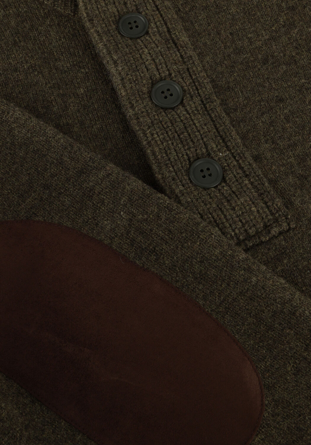 Dunkelgr&uuml;n BARBOUR Pullover ESSENTIAL PATCH HALF ZIP KNITTED JUMPER - large