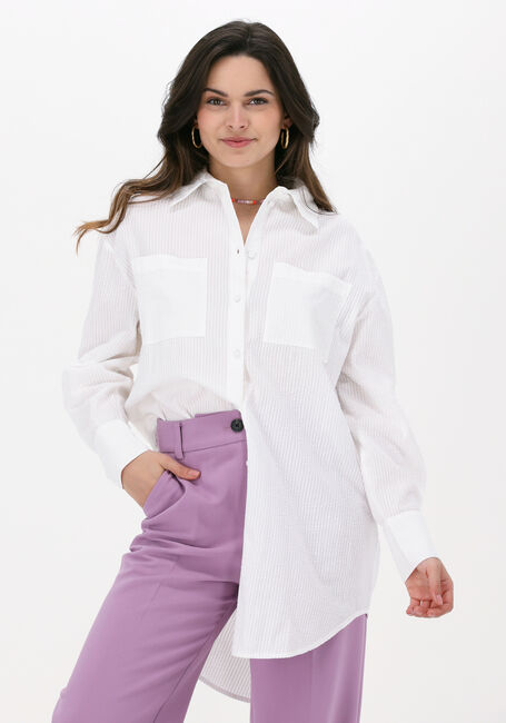 Weiße Y.A.S. Blusen YASSWATIA LS OVERSIZE SHIRT - large
