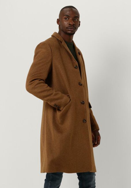 Camelfarbene SCOTCH & SODA Mäntel CLASSIC WOOL-BLEND OVERCOAT - large