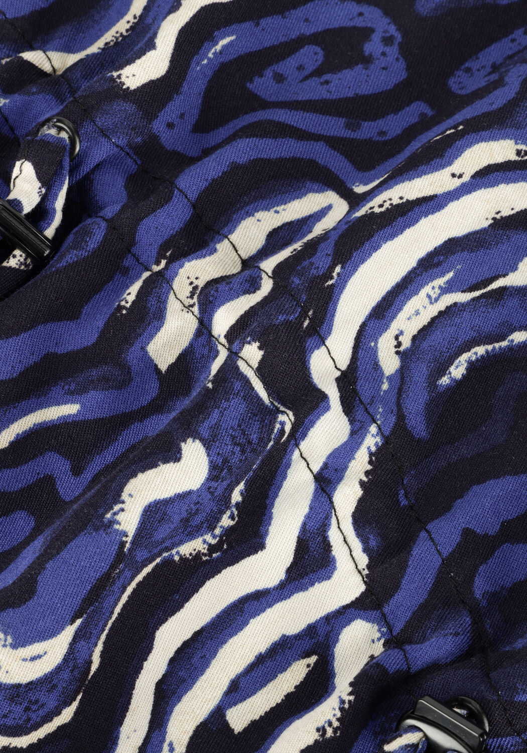 Blaue ANOTHER LABEL Minikleid ROSELYN LINE DRESS L/S - large