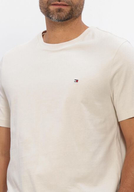 Ecru TOMMY HILFIGER T-shirt ESS SEASONAL REG FIT SOLID TEE - large