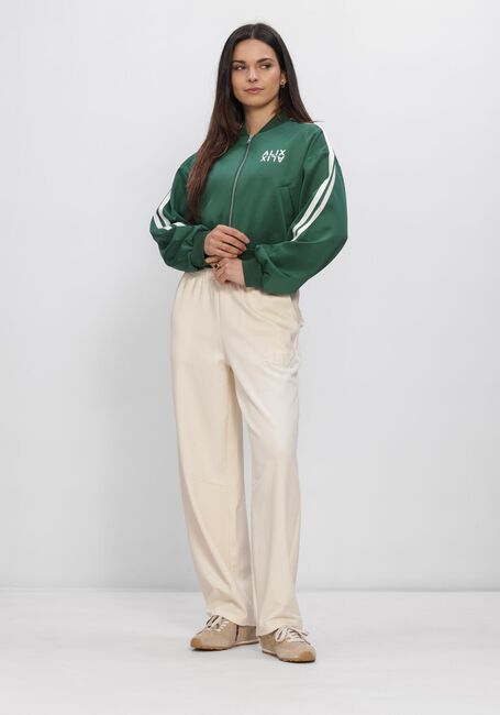 Gr&uuml;ne ALIX THE LABEL Jack LADIES KNITTED TAPES TRAINING JACKET - large