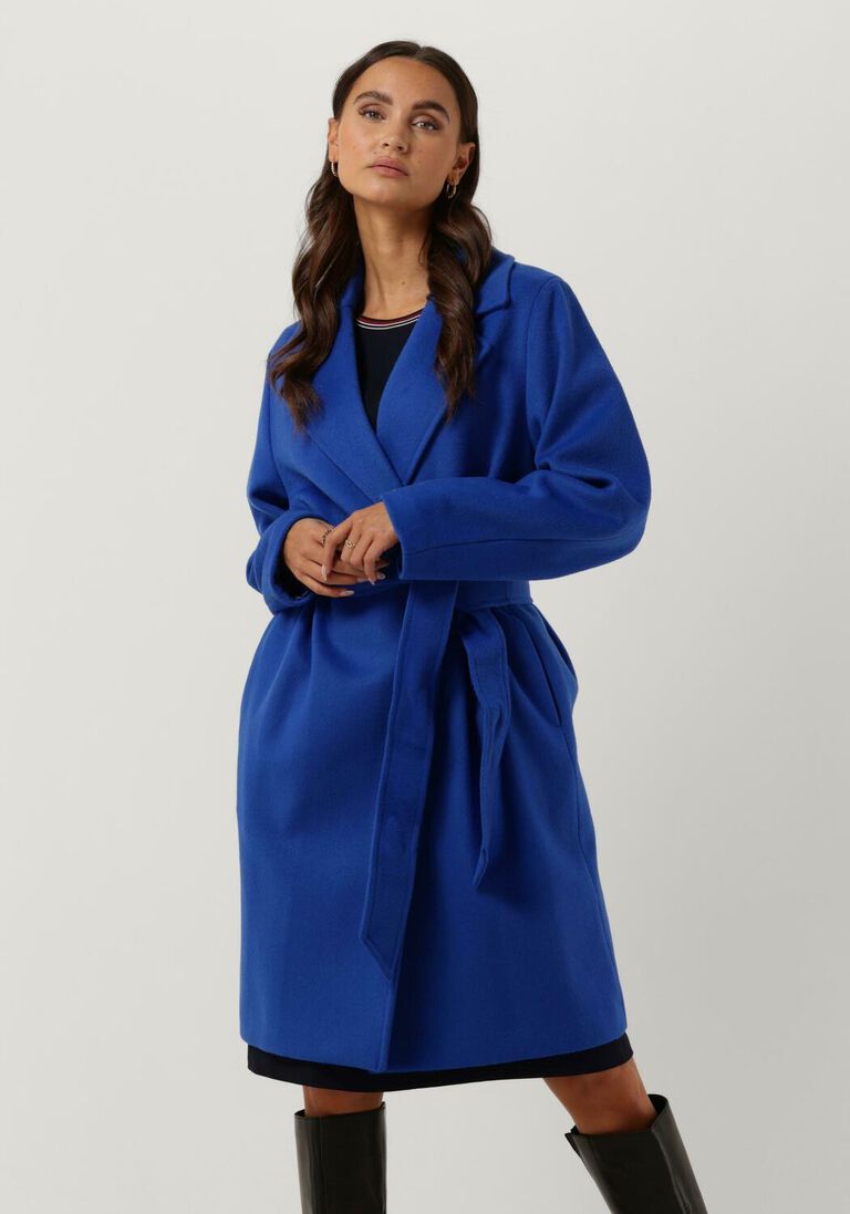 kobalt tommy hilfiger mäntel wool blend db belted coat