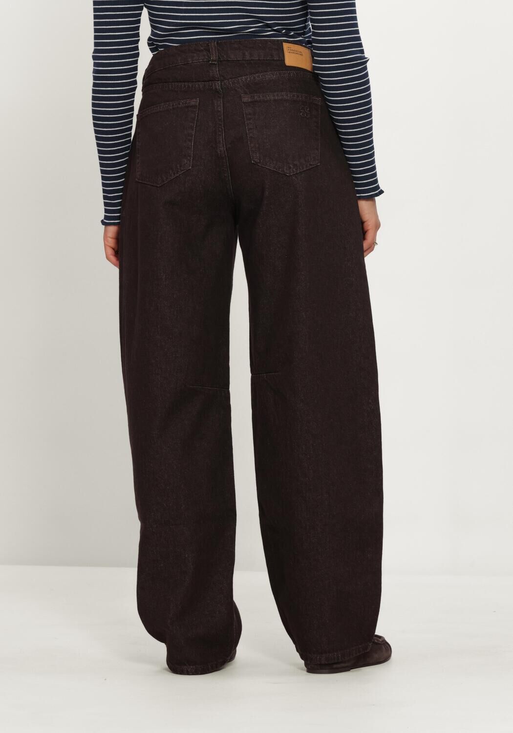 Braune MY ESSENTIAL WARDROBE Weite Hose MWLANCE 188 HIGH BARREL - large