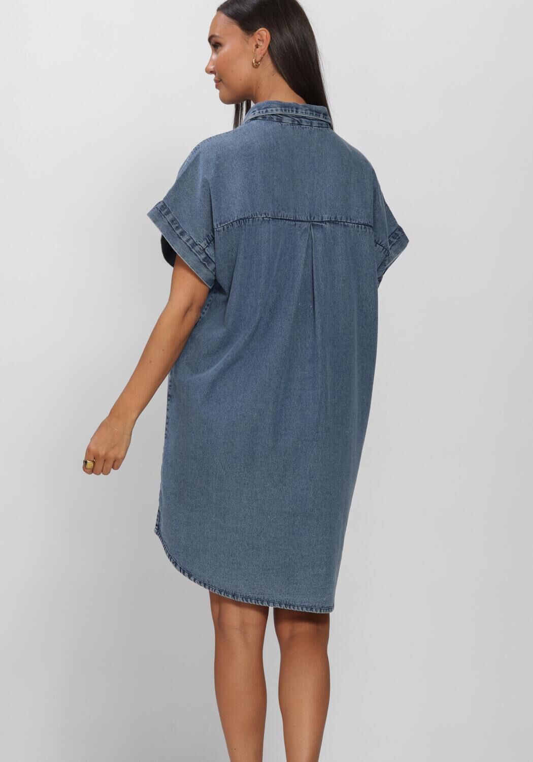 Blaue BY-BAR Minikleid HELLA DENIM DRESS - large