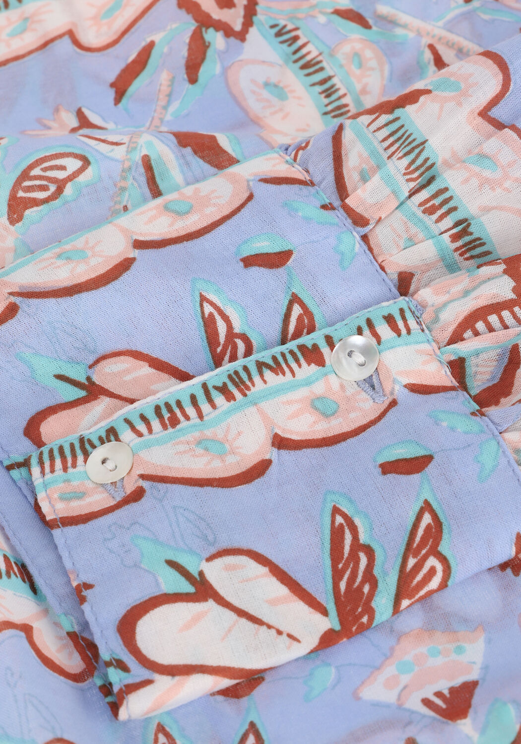 Hellblau ANTIK BATIK Blusen HUPA BLOUSE - large