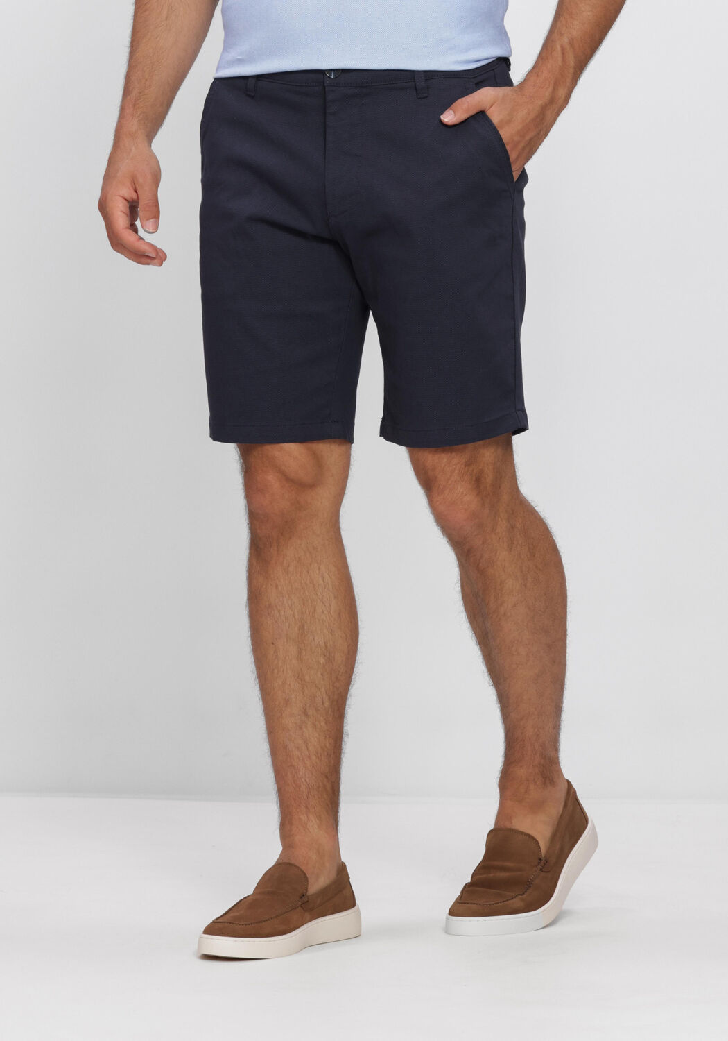 Dunkelblau MATINIQUE Casual-Oberhemd MATHOMAS SHORT - large