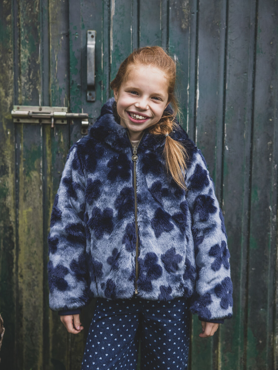 Mehrfarbige/Bunte LOOXS Little Fake-Fur-Jack 2531-7220 - large