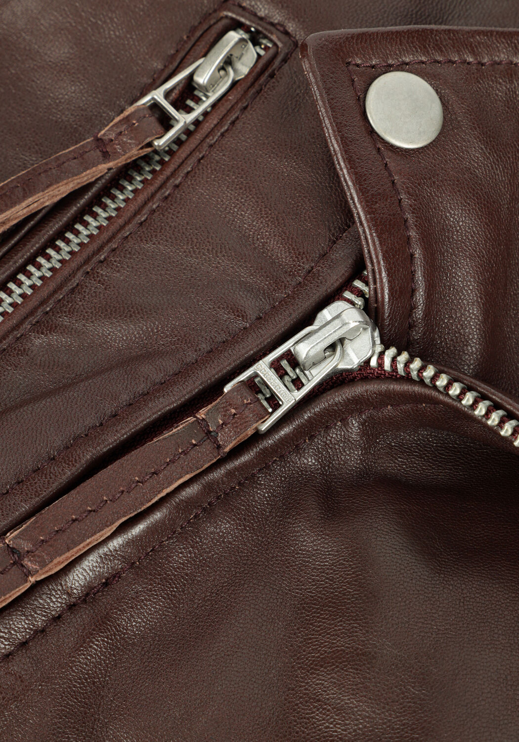 Bordeaux GOOSECRAFT Lederjack MILENA JACKET - large