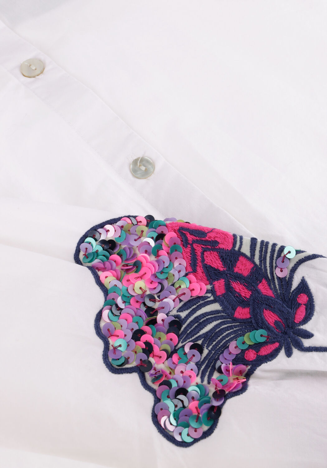 Wei&szlig;e POM AMSTERDAM Blusen MAXIME ECRU - large