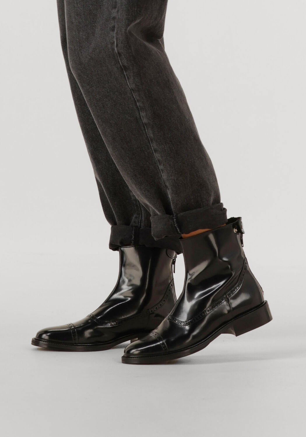 Schwarze BILLI BI Stiefeletten A9005 - large