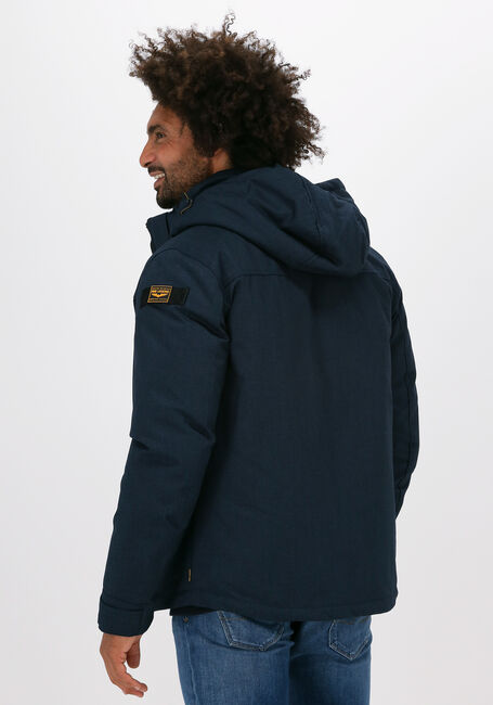 Blaue PME LEGEND Wattierte Jack SEMI LONG JACKET STRATOR MELAN - large