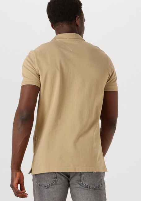 Beige TOMMY JEANS Polo-Shirt TJM SLIM PLANCKET POLO EXT - large