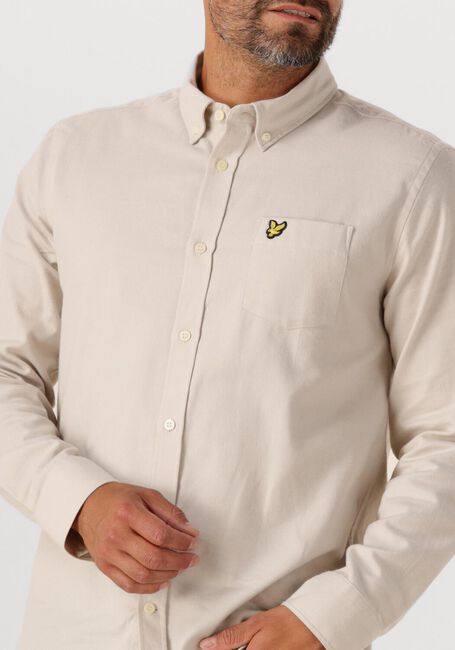 Ecru LYLE & SCOTT Casual-Oberhemd PLAIN FLANNEL SHIRT - large