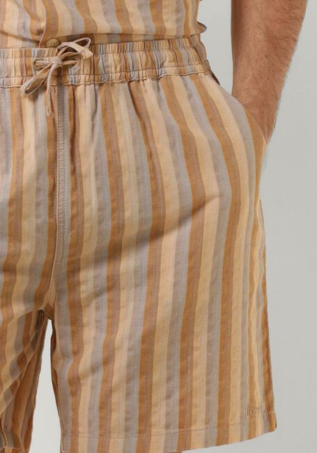 Braune FORÉT Kurze Hose OTTER SEERSUCKER SHORTS - large