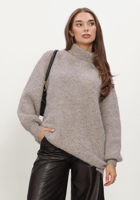Beige HAUTE L'AMITI&Eacute; Pullover DARCIA RIB COLLAR KNIT - large