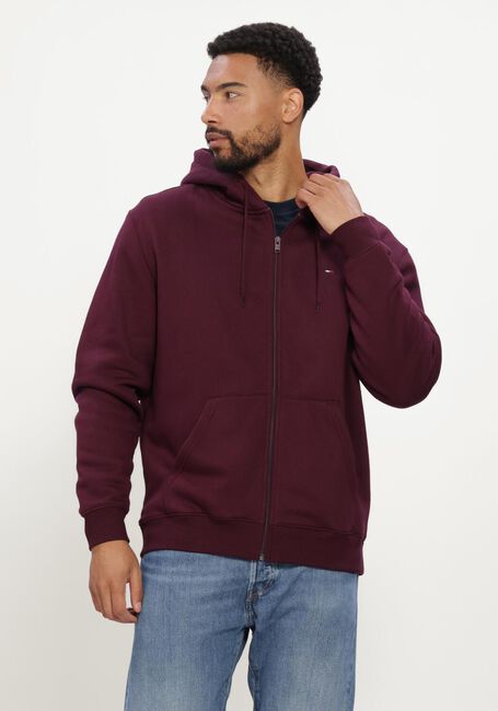 Bordeaux TOMMY JEANS Sweatshirt TJM REG S FLAG ZIP THRU EXT - large