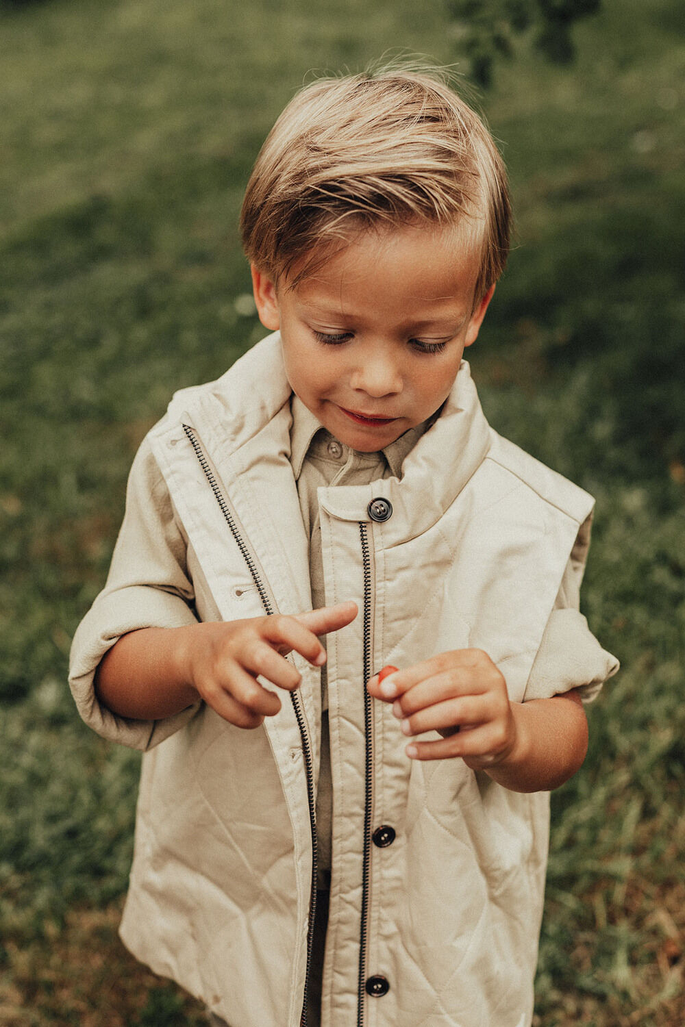 Sand BAJE STUDIO Bodywarmer EBOR - large