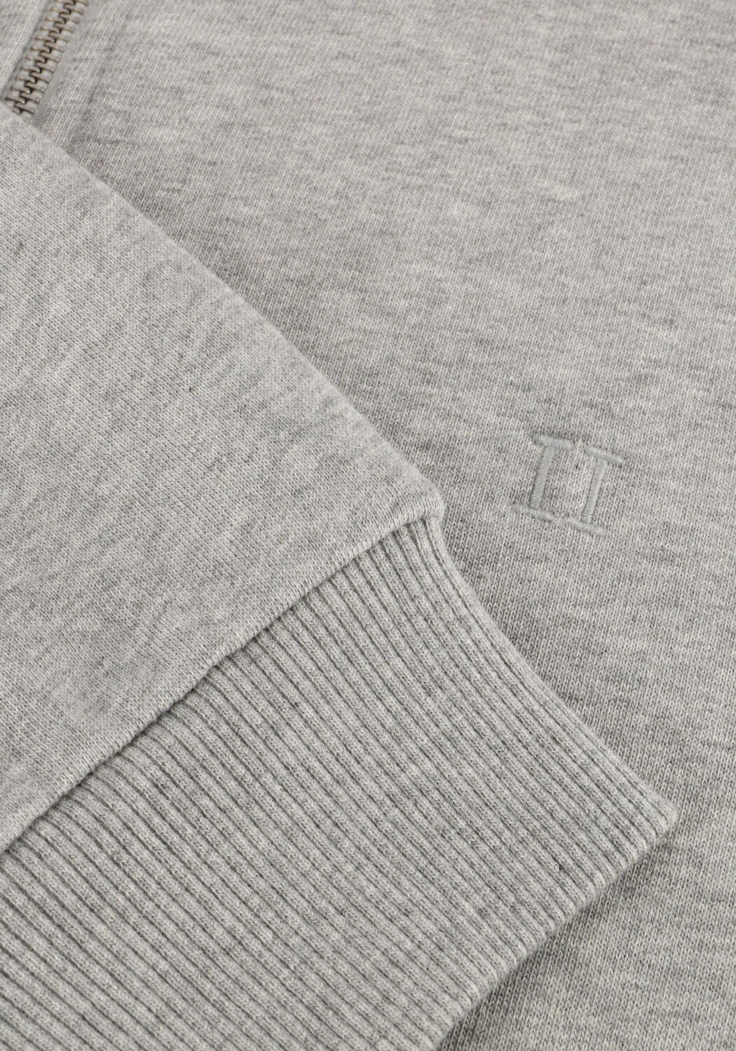 Hellgrau LES DEUX Pullover NORREGAARD TONAL HALF-ZIP SWEATSHIRT - large