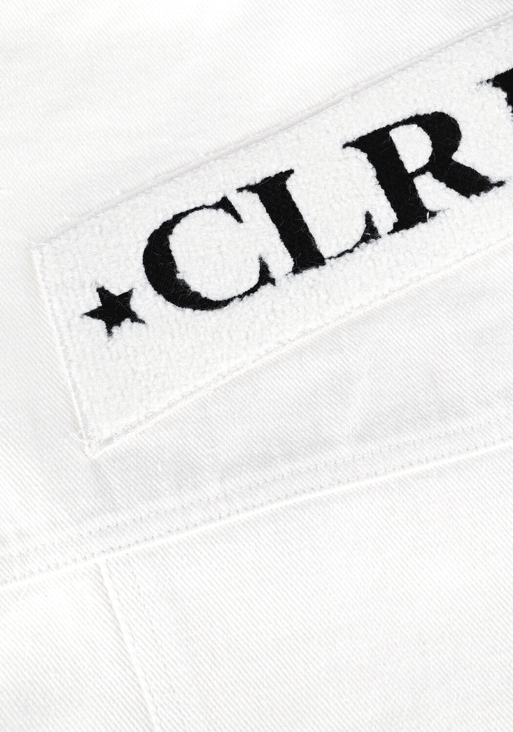 Wei&szlig;e COLOURFUL REBEL Gilet ASH LE REBELLE RIPPED DENIM GILET - large