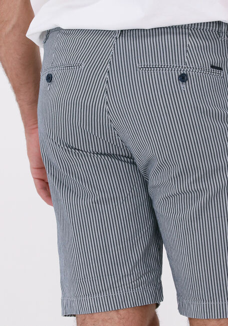 Blaue DSTREZZED Kurze Hose CHARLIE CHINO SHORTS MARINE STRIPE - large