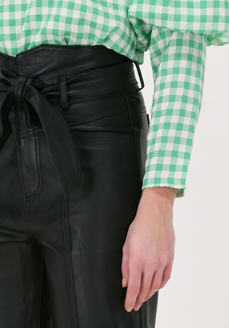 Schwarze CO'COUTURE Hose PHOEBE ZORA LEATHER PANT - large